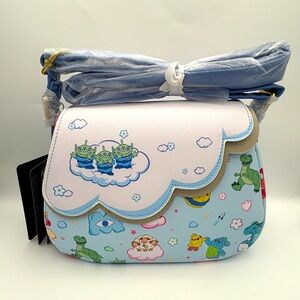 Loungefly Disney Pixar Characters Cloud Crossbody Bag NWT